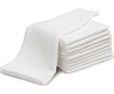 Baby Matex Baltų medvilninių marlės vystyklų rinkinys, 20 vienetų, 70x80 cm, kūdikių priežiūros reikmenys, minkštos palos naujagimiams