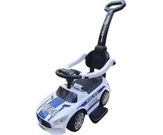 Baby Mix POLICE baltas kūdikių šokinukas su garsu ir kreiptuvu