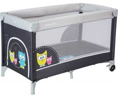 Kelioninė lovytė - maniežas Baby Mix, Dark Pilkas