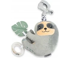 Mokomasis pliušinis žaislas su muzikine dėžute ir segtuku New Baby Sloth