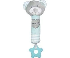 Pliušinis žaislas „Baby Mix Bear Mint“ su švilpiančiu kramtuku