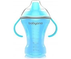 Baby Ono BabyOno Puodelis neišsiliejantis kietu snapeliu NATURAL NURSING, 260 ml