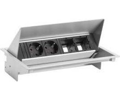 Bachmann BACHMANN CONEO SET 2x lizdas su įžeminimu 2x ABD, sidabrinis