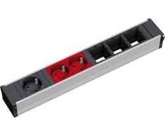 Bachmann CONI 1xCEE7/3 2xCEE7/3 raudona Lizdas peryferyjne 1x juoda + 2x raudona