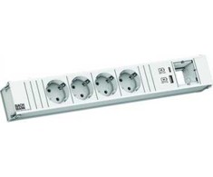 Bachmann BACHMANN CONI 4xCEE7/3 1xUSB A/C 22W 1xCM 0,2m GST18 RAL9010