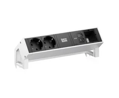 Bachmann BACHMANN DESK2 2xCEE7/3, 1xUSB C/C 65 W, 1xCM L 0,2 m, nerūdijantis plienas