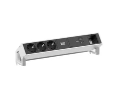 Bachmann BACHMANN DESK2 3xCEE7/3 1xUSB C/C 100 W, 1xCM L 0,2 m, nerūdijantis plienas