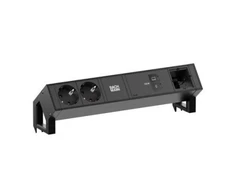 Bachmann DESK2 2xCEE7/3 1xUSB C/C 100 W, 1xCM L 0,2 m RAL9005 (19.07.7328)