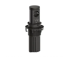 Bachmann ELEVATOR2 1xCEE7/3, 1xUSB C/C 45 W RAL9005 2,0 m AEH (19.07.7194)