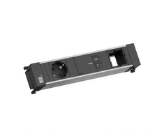 Bachmann Power Frame 1xCEE7/3, 1xUSB C/C 100 W, 1xCM, ilgis 0,2 m (19.07.7240)