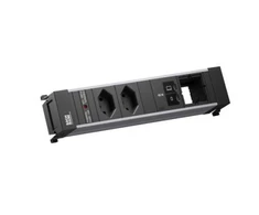 Bachmann POWER FRAME ALU 2xT13, 1xABD, 1xUSB-C/C, 65 W įkroviklis (19.07.1553)