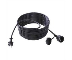 BACHMANN ilgintuvas 3G1.5mm2 juodas, 5m, apsauginis kontaktas H07RN-F guma/neoprenas