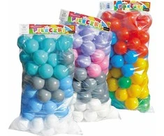 Blczek Tupiko Baczek Pool kamuoliukai 7cm 80vnt MIX