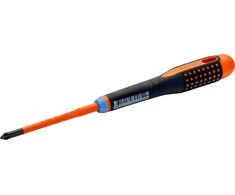 Bahco Izoliuotas atsuktuvas ERGO™ SLIM Combi SL5/PZ1x80mm 1000V VDE, automatiniams jungikliams