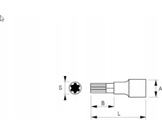 Bahco Irimo bits top 1/2'' torx T40x60 mm