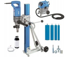 Baier deimantinis gręžtuvas BDB 825 KPL + BSS606L dulkių siurblys + karūnėlės 82, 132, 172, 200x450mm + hidronetka + tvirtinimo komplektas