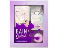 Set Inuwet: Cotton Candy Cleansing Shower Mousse, 230 ml + Blueberry Bath Bomb, 200 g + Donut Bath Bomb, 2 vnt., 30 g