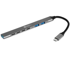 Nezatříděno Bakker Elkhuizen HUB USB BakkerElkhuizen BakkerElkhuizen BNECHUB3A4C huby i koncentratory USB Type-C 5000 Mbit/s Juodas, Pilka