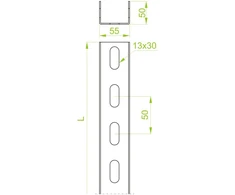 Baks C formos profilis CC55H50/3 (612130)
