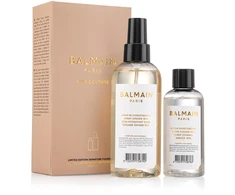 Balmain Signature Foundation Ginger Set Balmain Professionnel: Drėkinamasis argono eliksyras plaukams, Hair Oil, maitinantis, 100 ml + Balmain Professionnel, Argan Oil, paliekamas plaukų kondicionierius, drėkinimui / iššukavimui ir blizgesiui, 200 ml Moterims