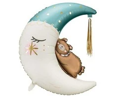 Party Deco Folinis balionas "Teddy bear on the moon" 80*98cm
