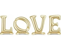 PartyDeco Pastatomas balionai LOVE 350x114 cm