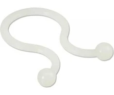 Baltas kabelių laikiklis „Inline Organizer“, 100 vnt. (59966Q)
