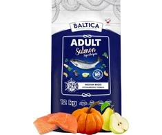 Baltic Agro BALTICA Excellent Hypoallergenic Adult Medium breeds lašiša – sausas Maistas šunims – 12kg