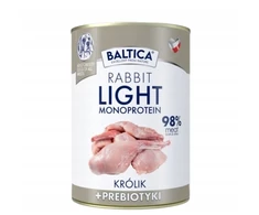 BALTICA Nutraceutic Monoprotein Light triušiena with prebiotics – drėgnas ėdalas šunims – 400g