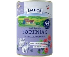 BALTICA Smaki regionów Puppy kalakutiena with rabbit – drėgnas ėdalas šunims – 400g