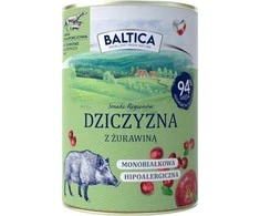 BALTICA Smaki regionów Venison with cranberries – drėgnas ėdalas šunims – 400g