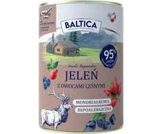 BALTICA Smaki regionów Deer with forest fruits – drėgnas ėdalas šunims – 400g