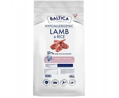 Baltic Agro BALTICA Nutraceutic Hypoallergenic L/XL ėriena with ryžiai – sausas Maistas šunims – 12kg