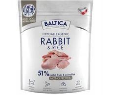 Baltic Agro Šunų maistas - BALTICA Nutraceutic M Triušis su Ryžiais 26% Baltymų 1kg