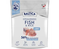 BALTICA Nutraceutic Hypoallergenic Light S žuvis with ryžiai – sausas Maistas šunims – 1kg