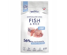 Baltic Agro BALTICA Nutraceutic Hypoallergenic Light M žuvis with ryžiai – sausas Maistas šunims – 3kg