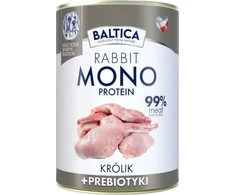 BALTICA Nutraceutic Monoprotein triušiena with prebiotics – drėgnas ėdalas šunims – 400g