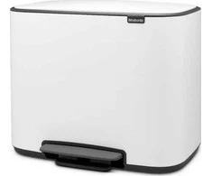 Šiukšlių dėžė su pedalu, Brabantia Bo 36L - baltos spalvos