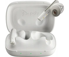Hewlett Packard (HP) Baltos „Poly Voyager Free 60 UC“ ausinės + BT700 USB-A adapteris + pagrindinis įkrovimo dėklas (7Y8L3AA)