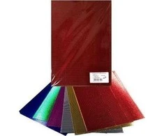 Bambino Gofruotas kartonas, spalvotas metalinis, 25x35 cm, 6 lapai