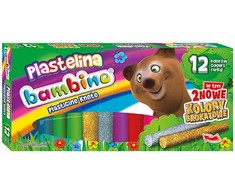 BAMBINO Plastilinas klasikinis 12 spalvų