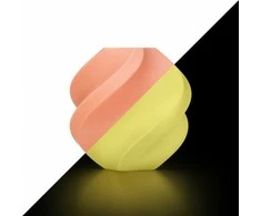 Bambu Lab PLA Glow plastikas 1.75mm 1kg – komplektuojamas su daugkartine rite – Glow Oranžinis