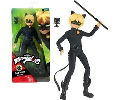 Bandai Lėlė Miraculous Juodas Kot Cat Noir + priedai