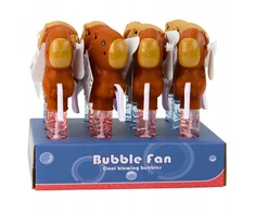 Lean Toys Muilo burbulų lazdelė su vėjo malūnėliu, 19 cm
