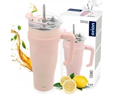 Banquet Orion Termo puodelis 1,2 l Rožinis su rankena