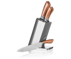 Banquet Peilių rinkinys Copper 5vnt su nerūdijančio plieno stovu