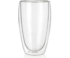 Banquet Stiklinis puodelis be ąselės, dvigubomis sienelėmis 1vnt 500ml "Doblo"