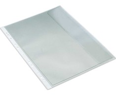 Laikiklis Bantex BANTEX DOKUMENTLOMME MED FLAP 0,13 MM, TRANSPARENT