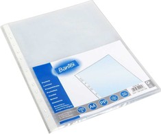 Bantex Crystal vokeliai A4 formato PP folija (100 vnt.)