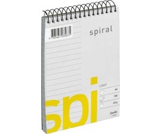 Bantex LIGHT SPI SPIRALBLOK A6 w linijos